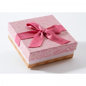Udskrivning af smukke lyserøde emballage papkasse til cookies
